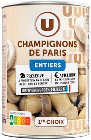 CHAMPIGNONS DE PARIS 1er CHOIX ENTIERS