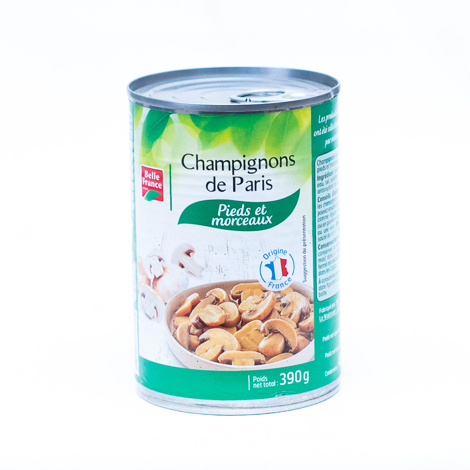 CHAMPIGNONS DE PARIS PIEDS ET MORCEAUX