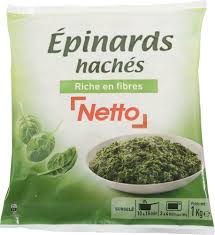 EPINARDS HACHES RICHE EN FIBRES