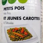 PETITS POIS TRES FINS ET JEUNES CAROTTES A L' ETUVEE