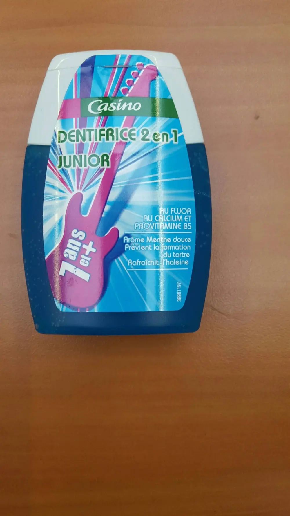 DENTIFRICE JUNIOR 2 EN 1 7ANS ET +