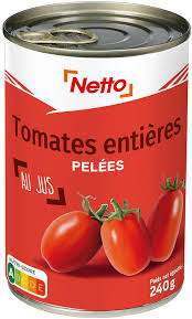 TOMATES ENTIERES PELEES NETTO