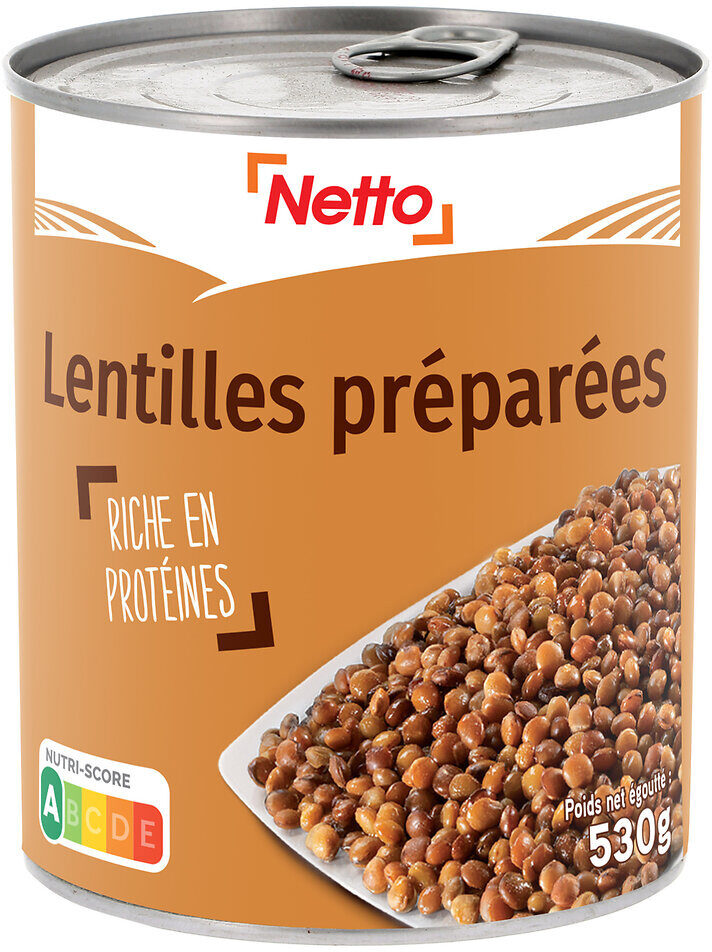 LENTILLES PREPAREES RICHE EN PROTEINES