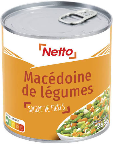 MACEDOINE DE LEGUMES COURCE DE FIBRES