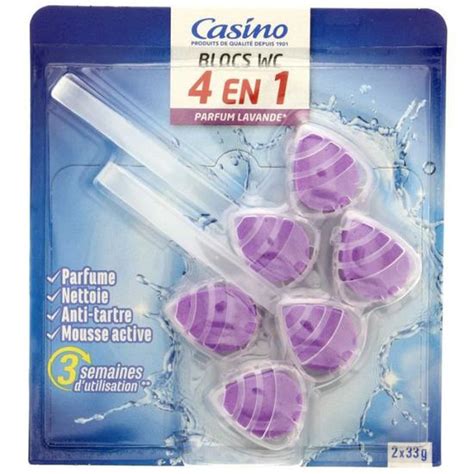 BLOCS WC 4 EN 1 LAVANDE 2*33G CASINO
