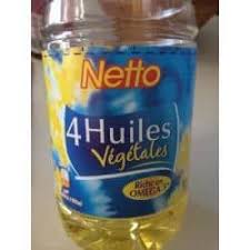 4 HUILES VEGETALES NETTO 1L