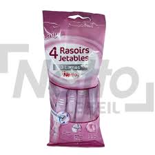 4 RASOIRS JETABLES 3 LAMES NETTO