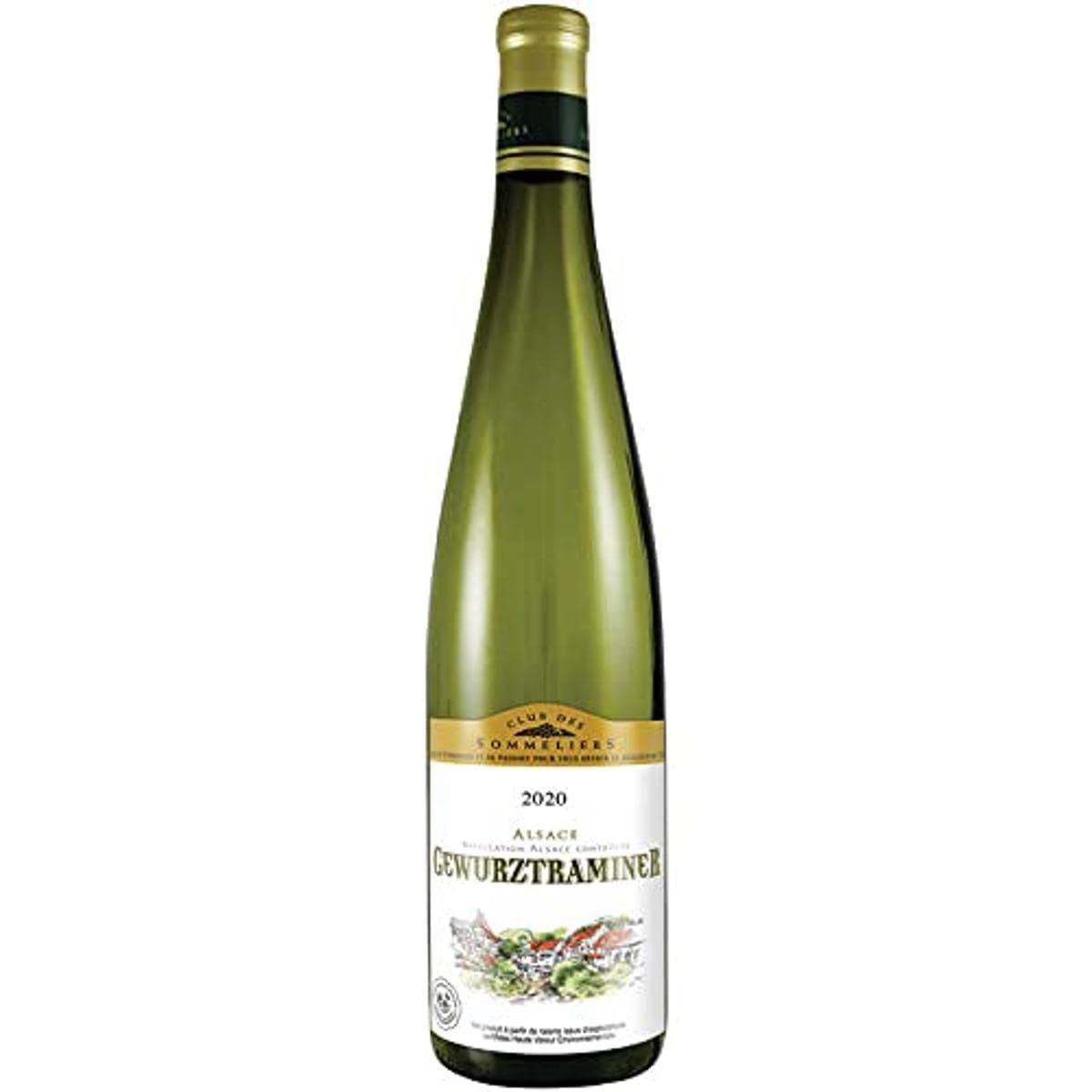 VIN BLANC CLUB DES SOMMELIERS ALSACE GEWURZTRAMINER 6 X 75 CL