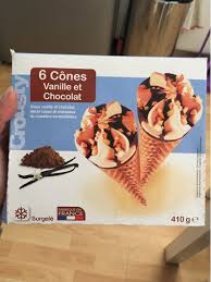 6 CONES VANILLE ET CHOCOLAT 410G