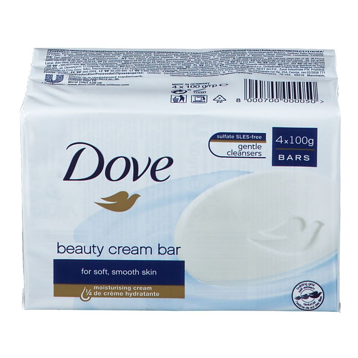 SAVON DOVE BEAUTY CREAM BAR 4*100G