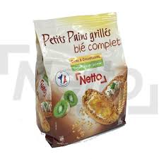 PETITS PAINS GRILLES BLE COMPLET NETTO 225G