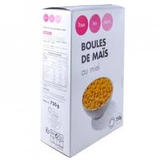 BOULES DE MAÏS AU MIEL 750G TOUS LES JOURS