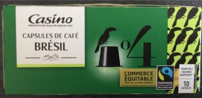 CAPSULES DE CAFE BRESIL CASINO 52G