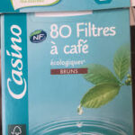 80 FILTRES A CAFE ECOLOGIQUES BRUNS CASINO N°2