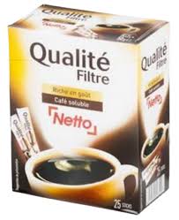 QUALITÉ FILTRE CAFÉ SOLUBLE NETTO 50 G