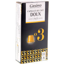 CAPSULES DE CAFÉ DOUX  N° 3 CASINO 52 G
