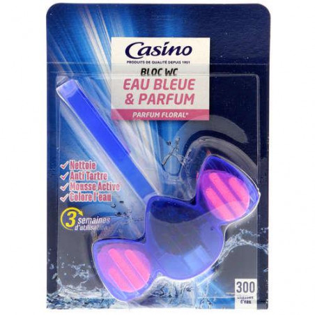 BLOCS CHASSE EAU BLEUE  ET JAVEL 2*50G CASINO