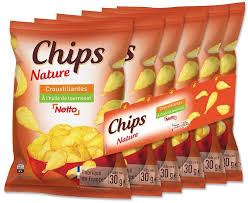 CHIPS NATURE CROUSTILLANTES NETTO 6*30G