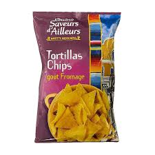 CHIPS TORTILLAS GOUT FROMAGE SAVEUR D’AILLEURS CASINO 200 G