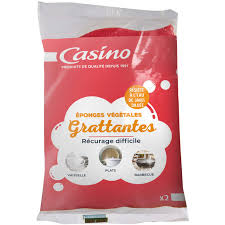 EPONGES VEGETALES GRATTANTES CASINO *2
