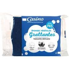 EPONGES VEGETALES GRATTANTES VAISSELLE DELICATE CASINO