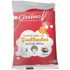 EPONGES VEGETALES GRATTANTES RECURAGE DIFFICILE *2 CASINO