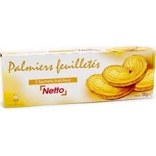 PALMIERS FEUILLETES NETTO 100G