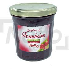 CONFITURE DE FRAMBOISES  NETTO 370 G