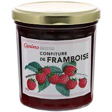 CONFITURE DE FRAMBOISE CASINO 370 G