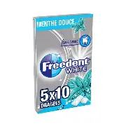FREEDENT WHITE MENTHE DOUCE 5*10 DRAGEES