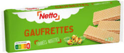 NETTO GAUFRETTES FOURREES NOISETTES 200G