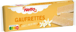 GAUFRETTES FOURREES PARFUM VANILLE NETTO 200G