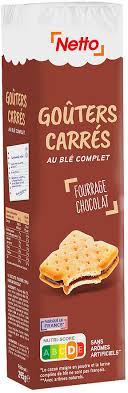 GOUTER CARRES AU BLE COMPLET NETTO 295G