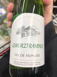 VIN DE HONGRIE GEWURZTRAMINER