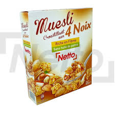 MUESLI CROUSTILLANT AUX 4 NOIX NETTO 500G