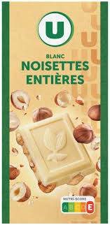 CHOCOLAT BLANC NOISETTES ENTIERES GOURMAND 200G
