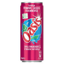JUS OASIS SAVEUR POMME CASSIS FRAMBOISE 33 CL