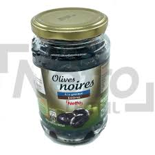 OLIVES NOIRES A LA GRECQUE ENTIERES 250G NETTO