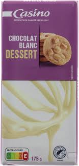 CHOCOLAT A LA PATISSER BLANC 175G CASINO