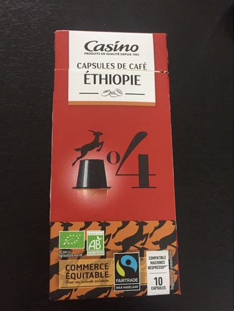 CAPSULES DE CAFE ETHIOPIE CASINO