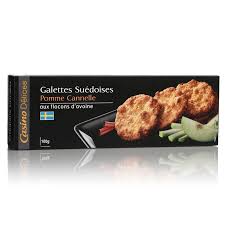 LES FAMEUSES GALETTES SUEDOISES A LA POMME ET A LA CANNELLE 100G CASINO