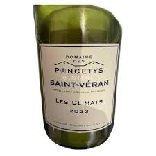 VIN DE BOURGOGNE SAINT VERAN DOMAINE DES PONCETYS