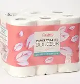 PAPIER TOILETTE DOUCEUR 6 ROULEAUX ROSE