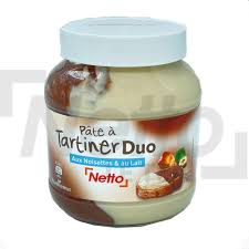 PATE A TARTINER DUO AUX NOISETTES AU LAIT 750G NETTO