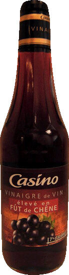 VINAIGRE DE VIN ELEVE EN FUT DE CHENE 75CL CASINO