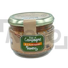 PATE DE CAMPAGNE A L'ARMAGNAC 180G NETTO