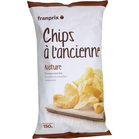 CHIPS A L' ANCIENNE NATURE 150G FRANPRIX