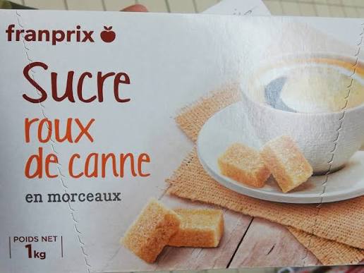 SUCRE ROUX DE CANNE EN MORCEAUX FRANPRIX 1KG