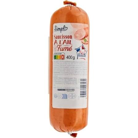 SAUCISSON A L'AIL GOUT FUME 800G