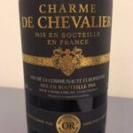 VIN ROUGE CHARME DE CHEVALIER